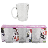 Splash Drinking Glass Mug 10oz 3PK Handle