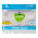 Ideal Dining 50CT Plastic Spoon Jumbo