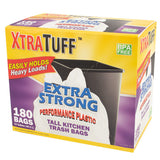 Xtratuff Trash Bag Box 13 Gal 180CT White