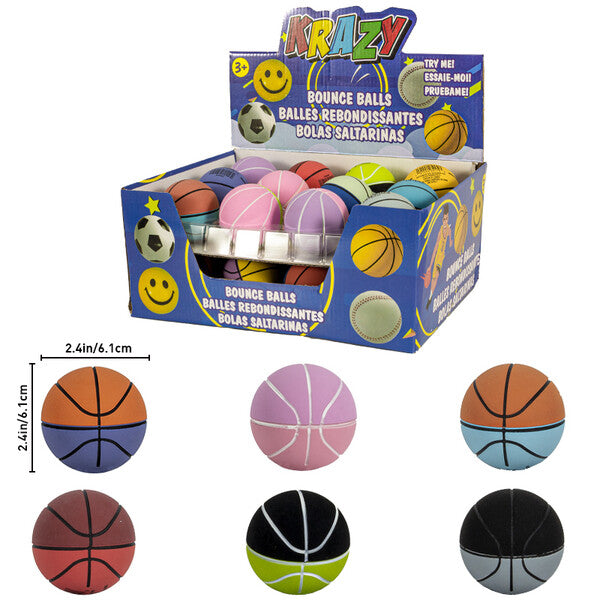 Krazy Super Bounce Ball 2.4in Basketball