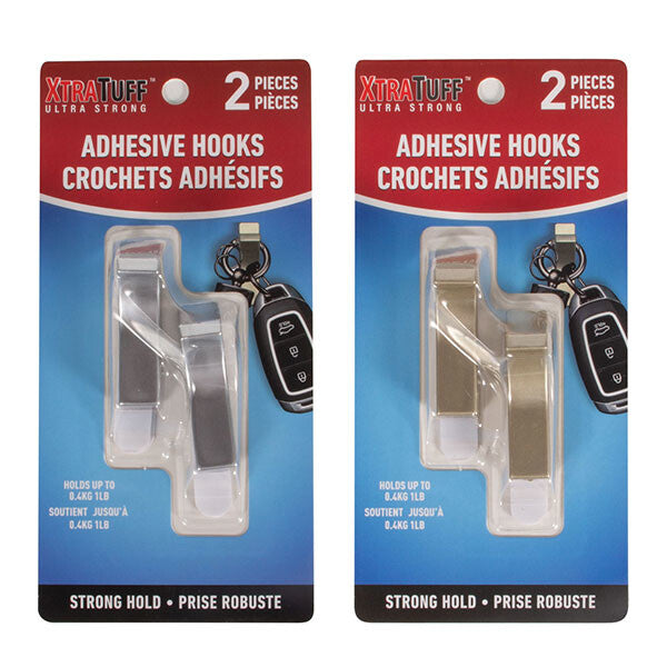 XTRATUFF ADHESIVE HOOKS 2 PCS