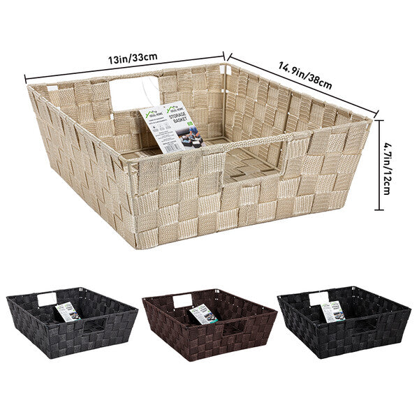 Ideal Home Weaving storage basket 14.9x13x4.7 inch