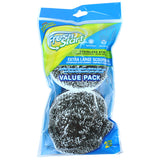 Fresh Start Scourers Stainless Steel 2PK