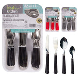 Ideal Kitchen 32PK FLATWARE SET WITH ORGANIZER