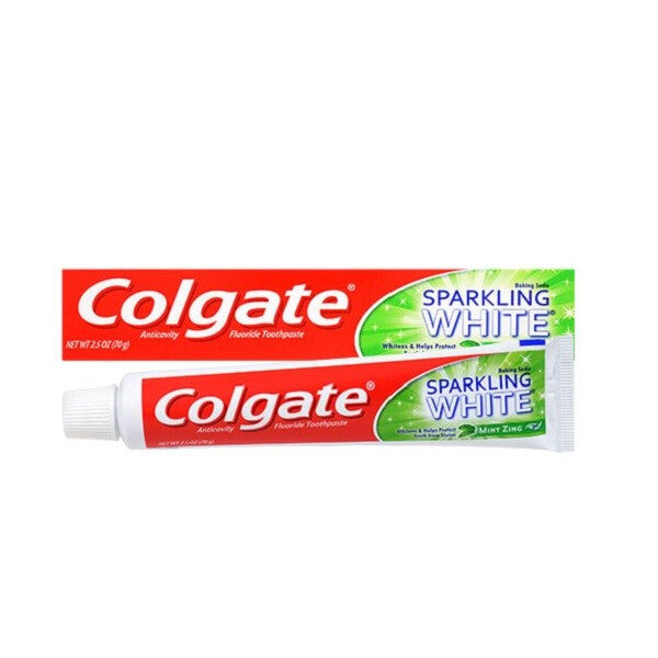 Colgate TP 2.5oz Sparkl Wht Mint Zing