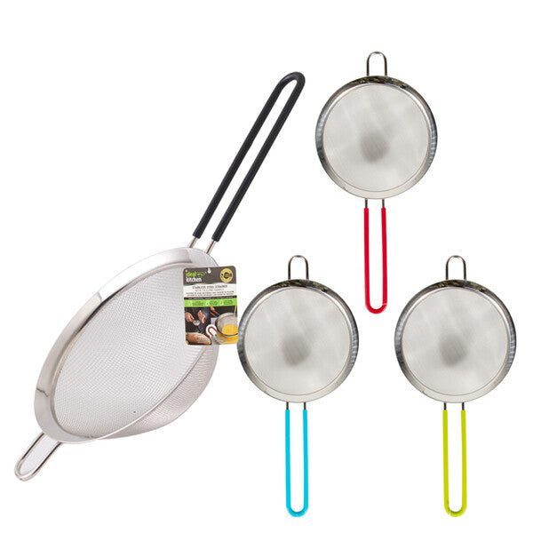 Ideal Kicthen Stainless Steel Strainer w/ Silicone Handle 6.3 inch