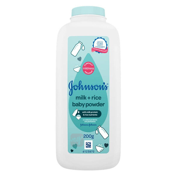 JJ Baby Powder 200g Milk & Rice