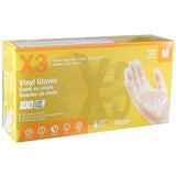 Ammex Vinyl Gloves 100CT Medium
