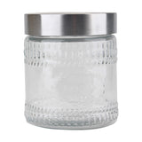 Glass Jar Chrome Lid 1.2L Wide