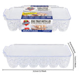 Fresh Guard 18ct Egg Tray w/Lid 12.7x6.4x3.2 inch