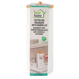 Ideal Home Cotton Pad Oranizer with Bamboo Lid