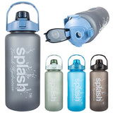Splash Plastic Sports Bottle 67.6oz Flip Cap  w/ Lock & Handle
