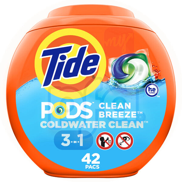 Tide Laundry Pods 42Count Clean Breeze