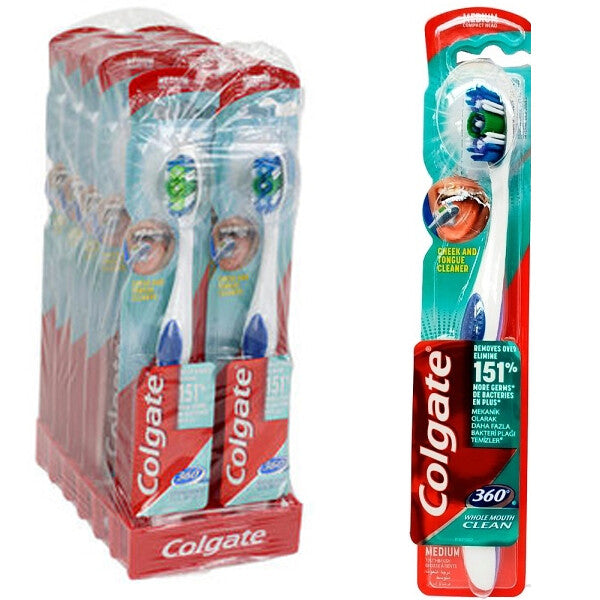 Colgate Toothbrush 360 Whole Mouth Clean Med