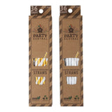 Party Central Paper Straws Gold 36CT