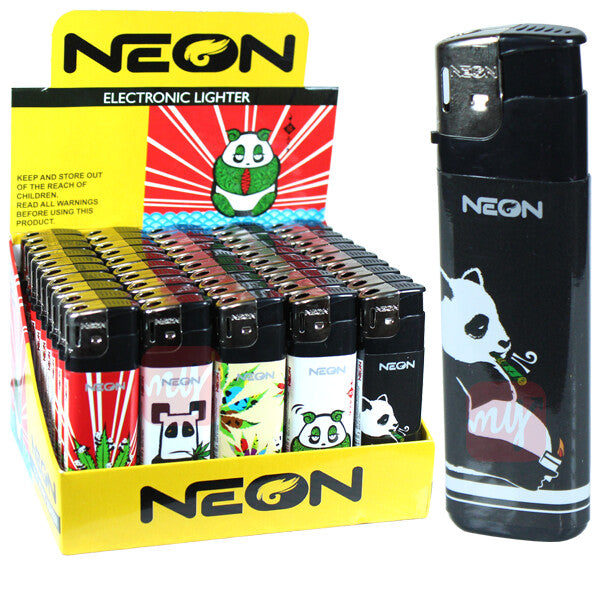 Neon Electronic Lighter Panda Series