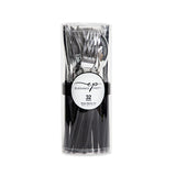 EP 32PK Cutlery  Black+Silver