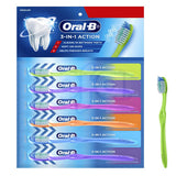 Oral-B Toothbrush 3in1 Action 6PK Medium