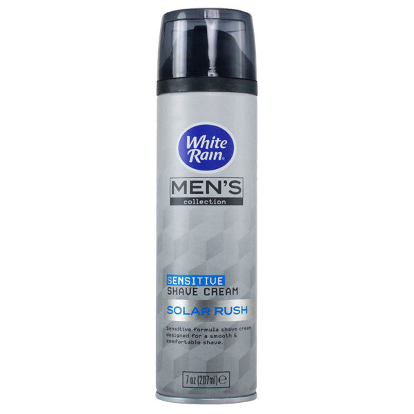 White Rain 7oz Men's Shaving Cream Sensitive Solar Rush