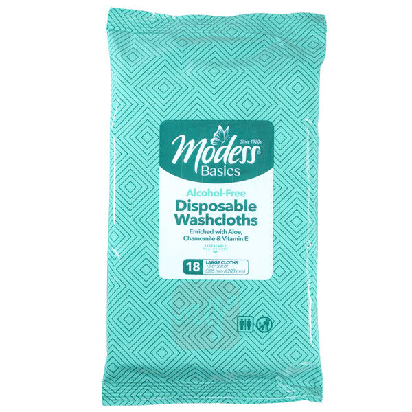 Modess Disposable Washcloths 18CT