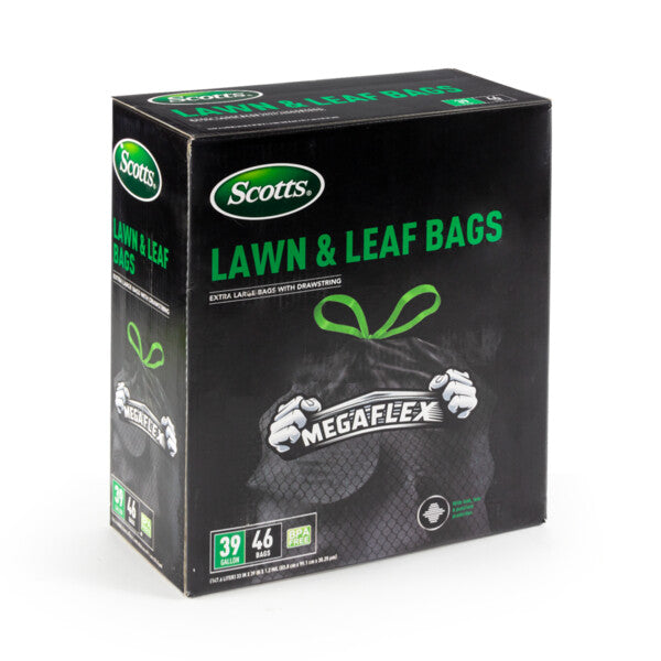 Scotts Drawstring Bag Flex 39 Gal 46CT Black Lawn & Leaf