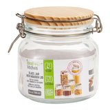 Ideal Kitchen Glass Jar w/ Bamboo Lid 26.37 oz
