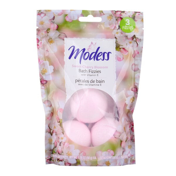 Modess Bath Fizzies 3PK Sweet Cherry Blossom