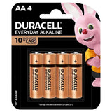 Duracell Alkaline Battery AA 4PK