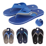 JM Men Slippers 2 Tone Strap White Line