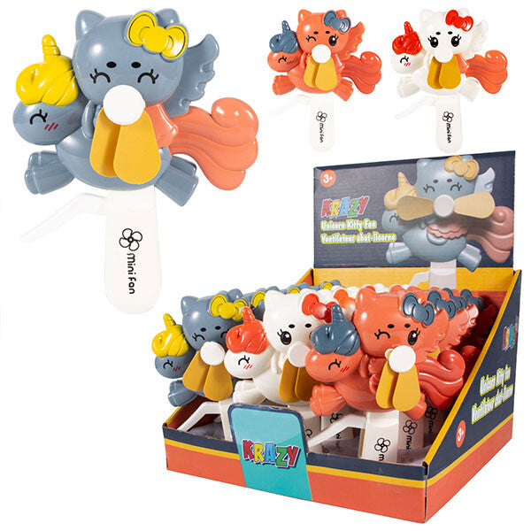 Unicorn w/kitty mini fan