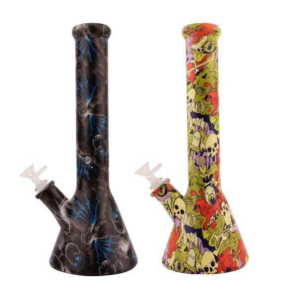 Glass Bong 35cm 14.5in Printed