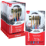 Colgate Toothbrush Zig Zag 4PK w/ Cover Charcoal