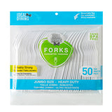 Ideal Dining 50CT Plastic Fork Jumbo