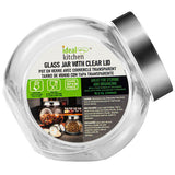 Ideal Kitchen Glass Jar with Clear Lid 15.22oz 1pk