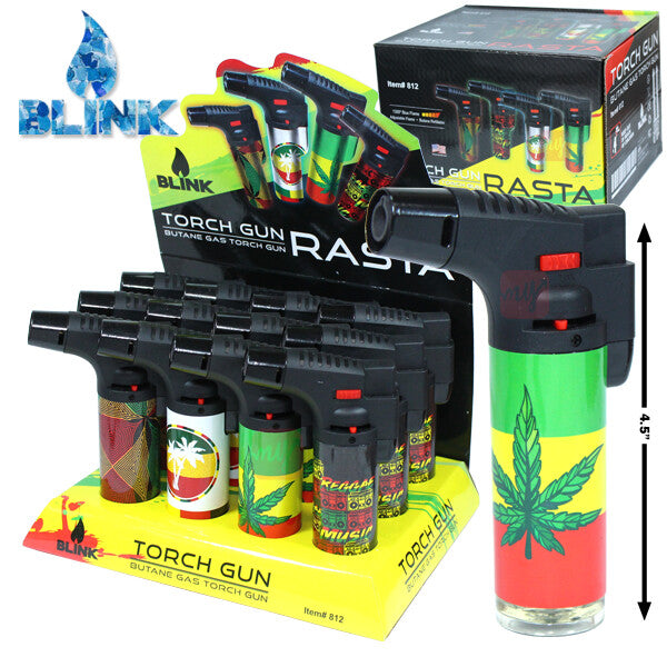 Blink 4.5" Torch Lighter Theme Rasta