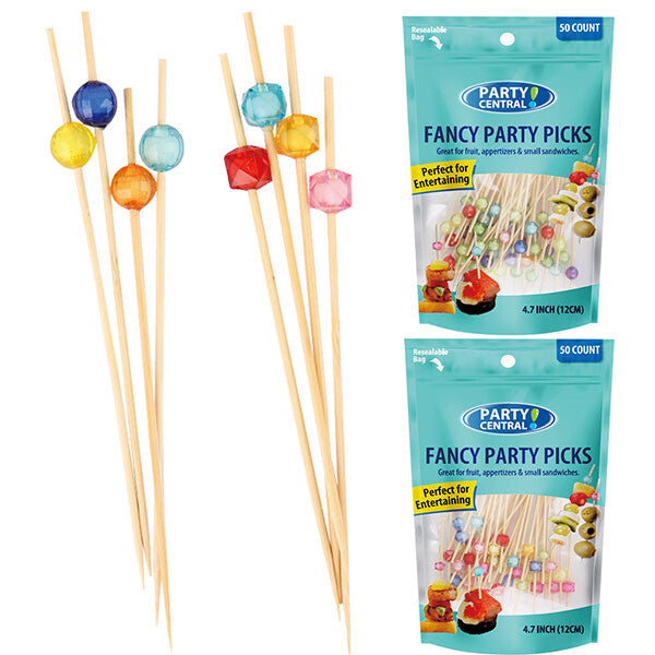 Party Central Fancy Picks 50CT Cubes