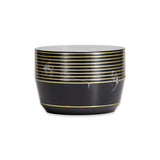 EP 10PK 14oz Soup Bowl Black+Gold