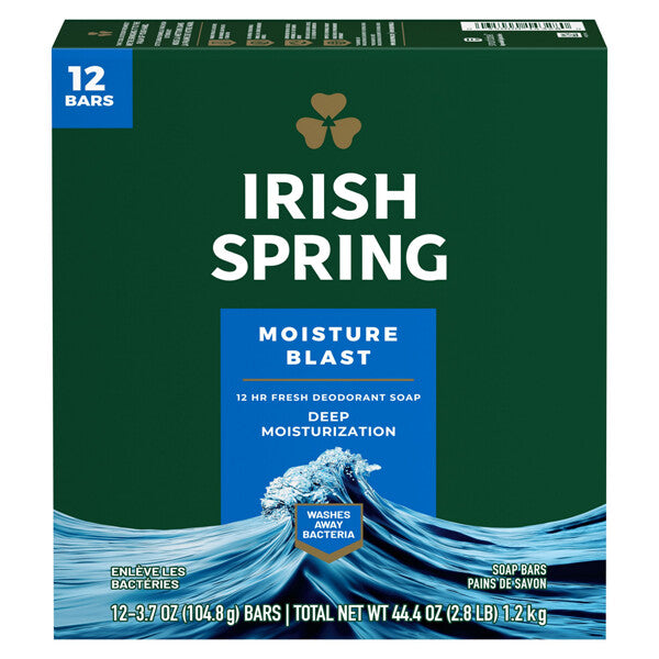 Irish Spring Bar Soap 3.75oz 3pk Moisture Blast