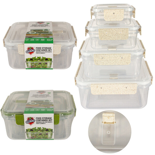 Fresh Guard Food Storage Container 8PK Square