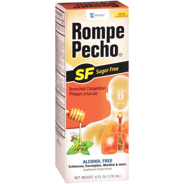 ROMPE PECHO SUGAR FREE SYRUP MW 12CT