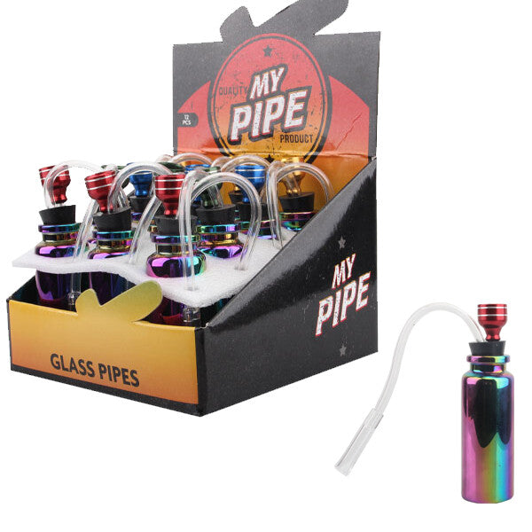 Glass Mini Bong UV Rainbow