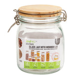 Ideal Kitchen Glass Jar w/ Bamboo Lid 37.19 oz