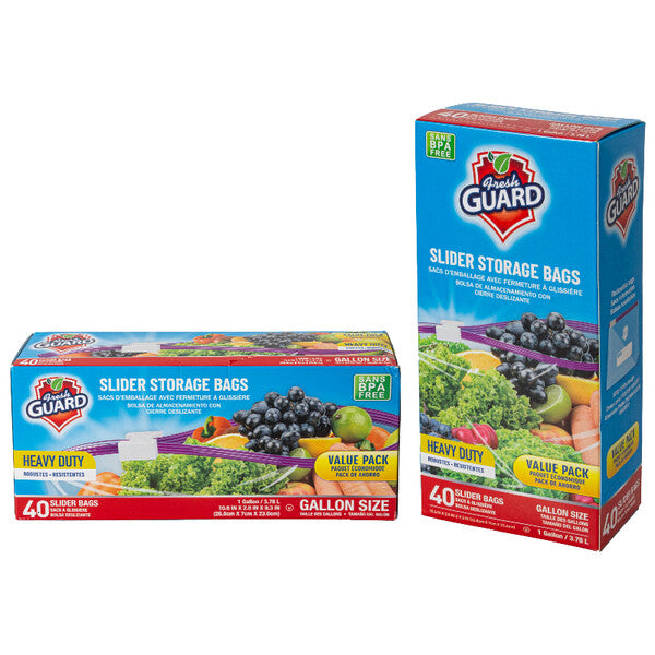 Fresh Guard Slider Storage Gallon 40CT