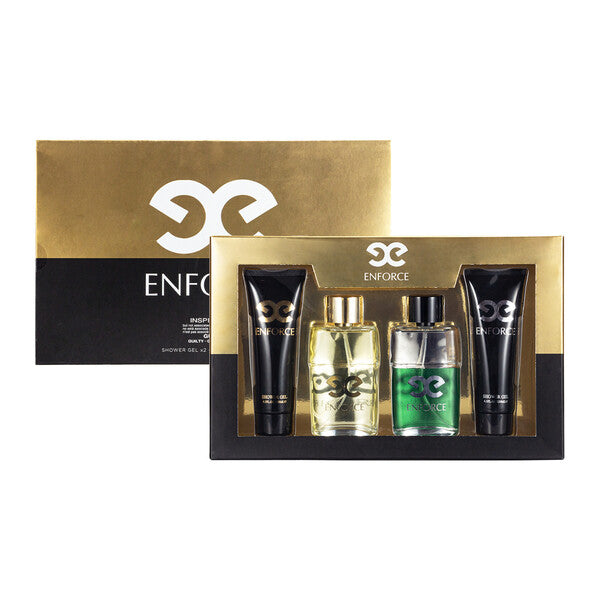 Men's 4pcs XL Set ENFORCE 4.1fl.oz/120ml×2 Shower Gel 3.4fl.oz/100ml×2 EDP