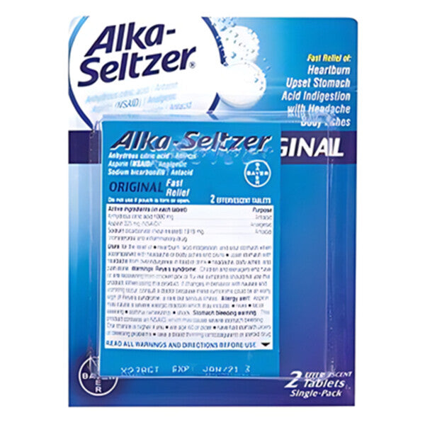 Alka-Seltzer Single Pack Blister 2ct