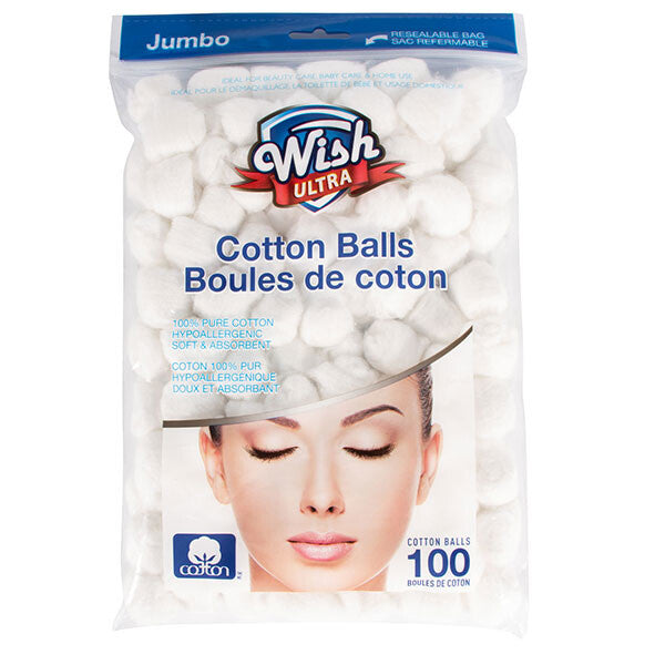 Wish Cotton Balls 100CT (24008-IN)