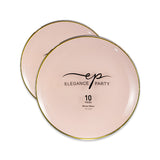 EP Curve 10PK 10.25" Dinner Plate Blush+Gold