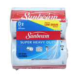 Sunbeam Battery Alkaline 2PK D