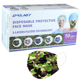 OMEE NET Face Mask Disposable Camouflage
