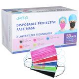 JiaYang Face Mask Disposable Assorted Colors JY22-1